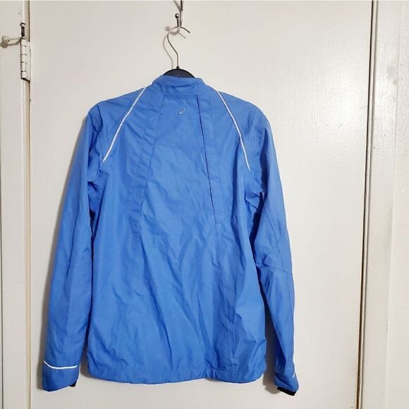 Asics Blue Woman's Running Jacket Size Medium - Picture 5 of 12